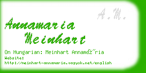 annamaria meinhart business card